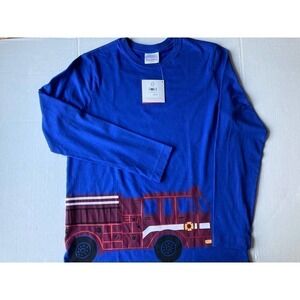 Hanna Andersson Sueded Jersey Art Boys Tee COLOR DeepBlue Sea SIZE 14-16/Size160